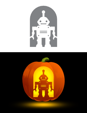 Free printable fantasy and science fiction pumpkin stencils page