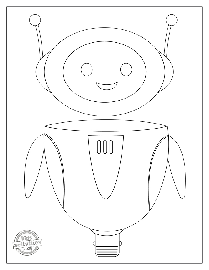 Free printable robot coloring pages kids activities blog