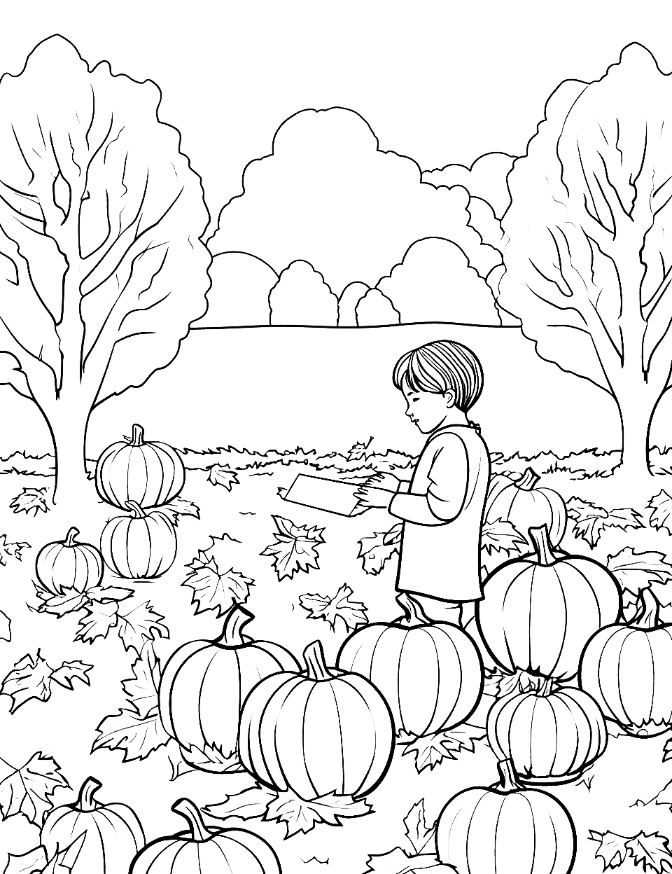 Fall coloring pages free printable sheets