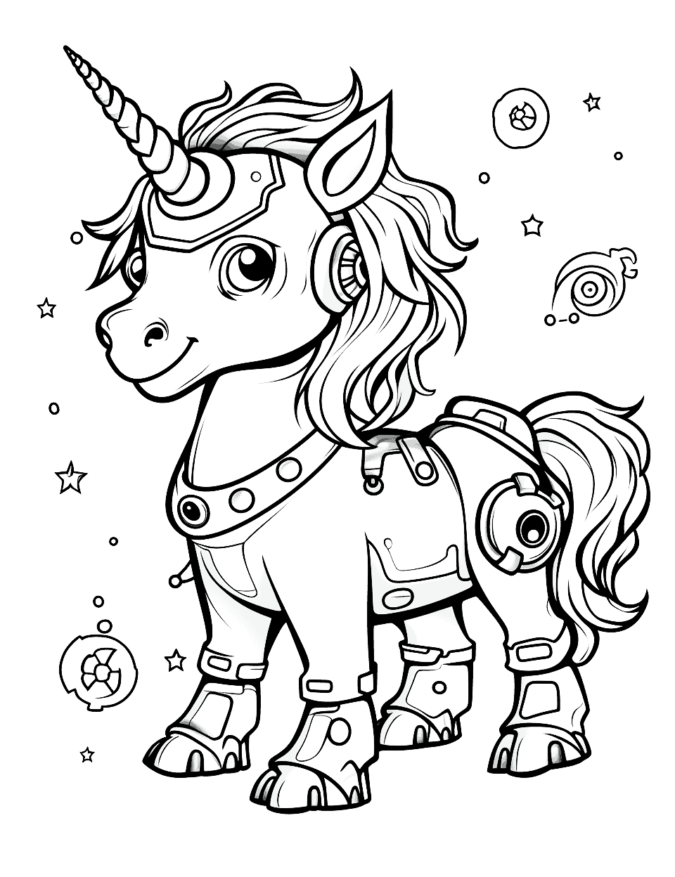 Unicorn coloring pages free printable sheets