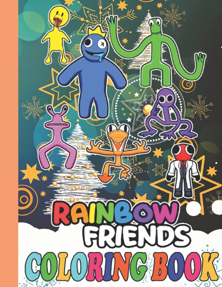 Rainbow friends coloring book game for fan rainbow friends cute coloring pag rainbow friends coloring