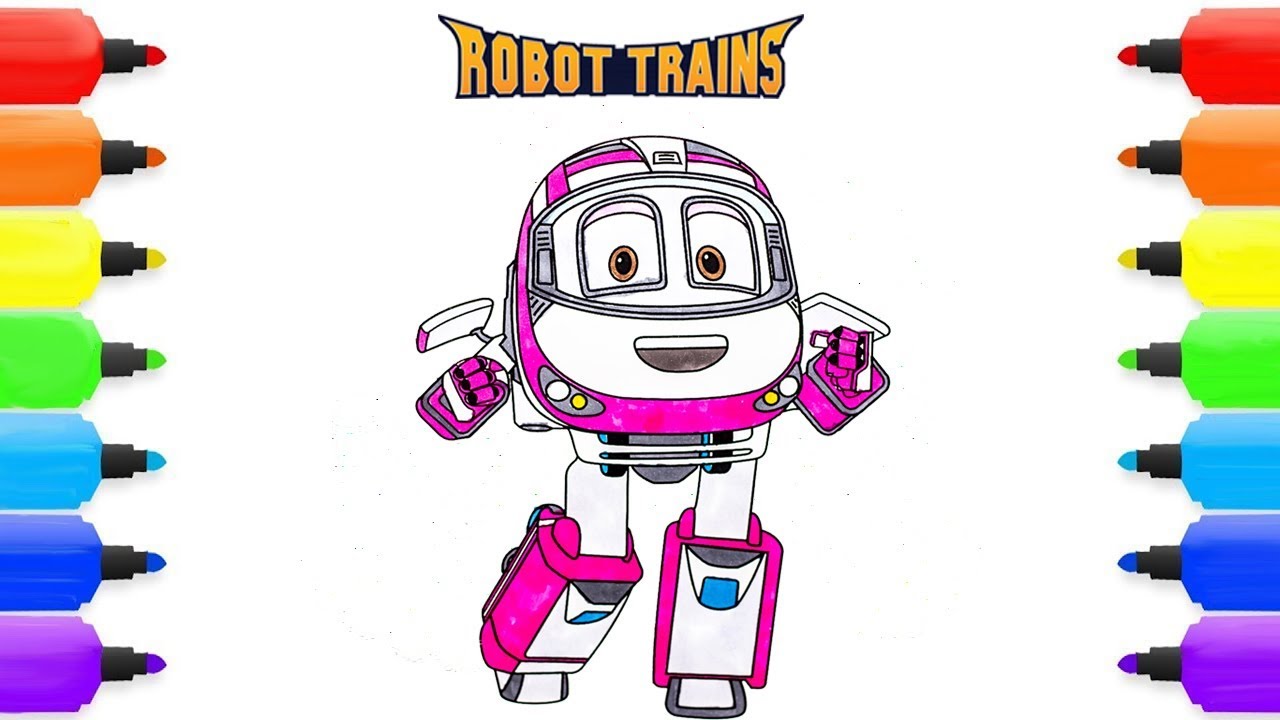 Robot train season coloring pages maxie drawing coloring for kids