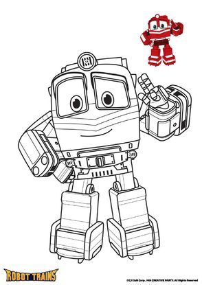 Best robot train ideas robot train train coloring pages