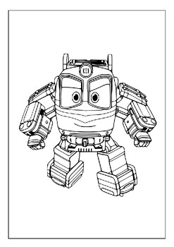 Printable robot trains coloring pages for kids ignite your childs imagination