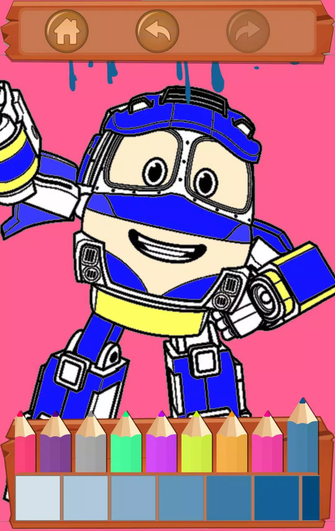 Free coloring pages for robot train apk for android download