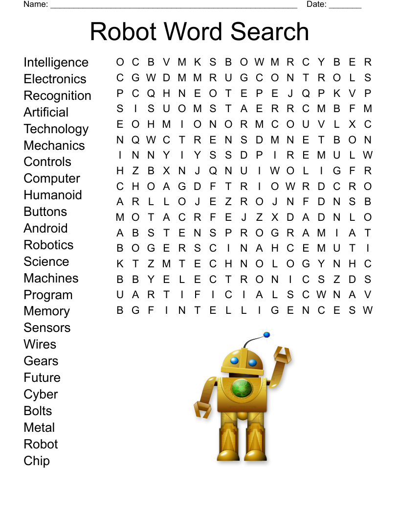 Robot word search