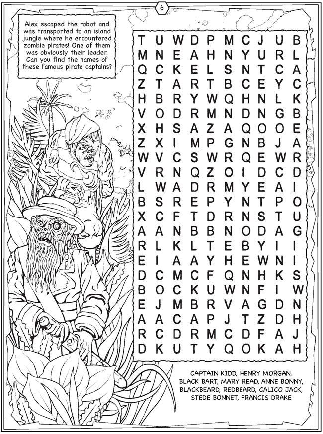 Halloween coloring page word search halloween coloring pages dover publications coloring pages