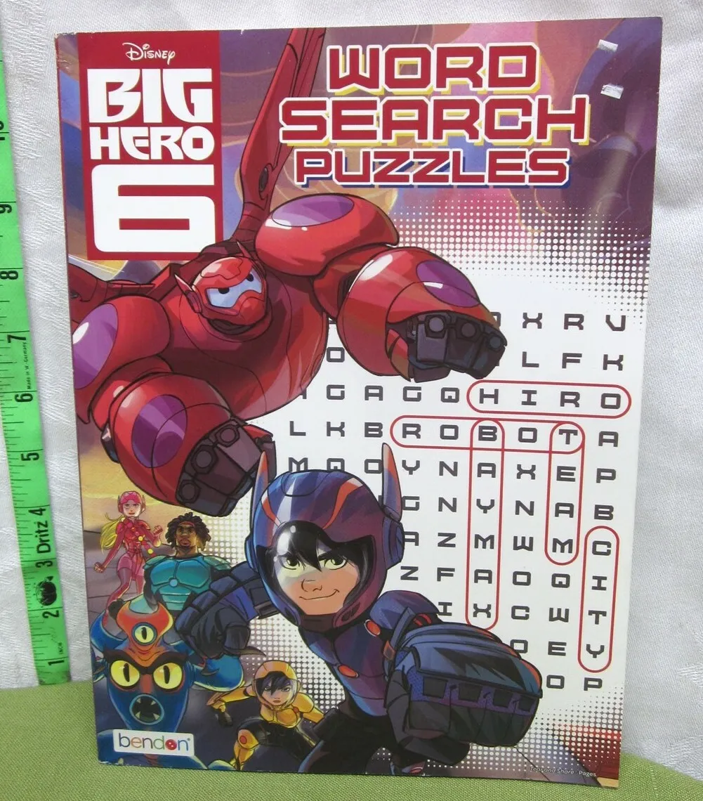 Big hero robotics coloring book disney robot word