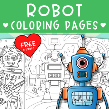 Robot coloring tpt