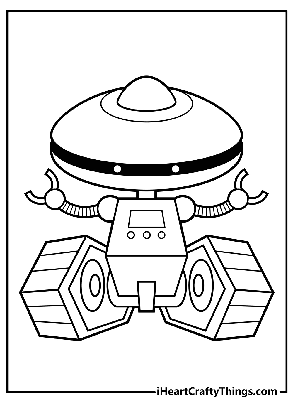 Robot coloring pages free printables