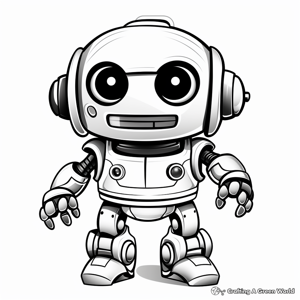 Robot coloring pages