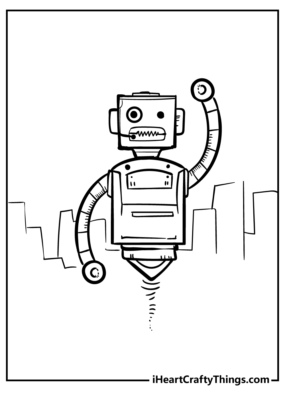 Robot coloring pages free printables