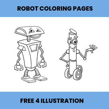 Robot coloring tpt