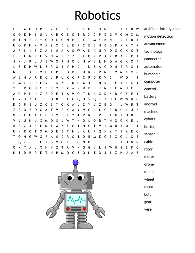 Robot word search