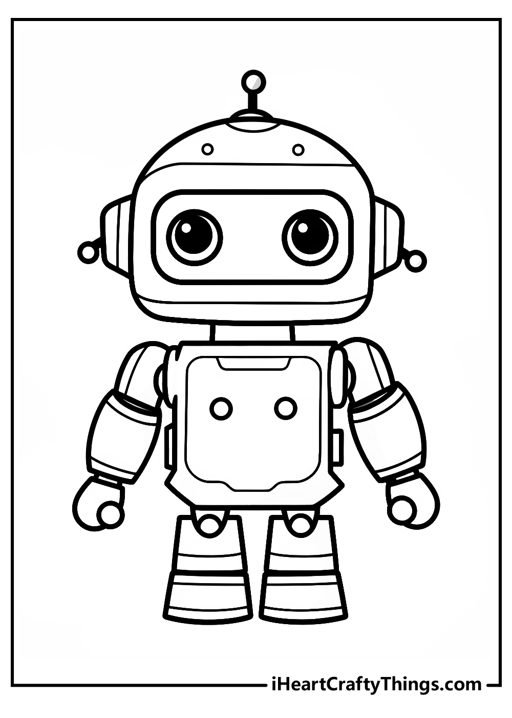 Robot coloring pages free printables