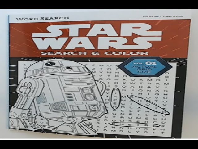 Star wars word search and color vol