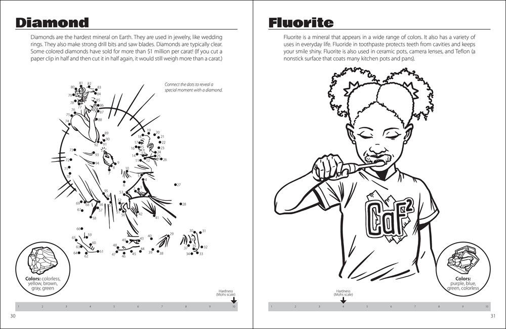 Rocks minerals activity book