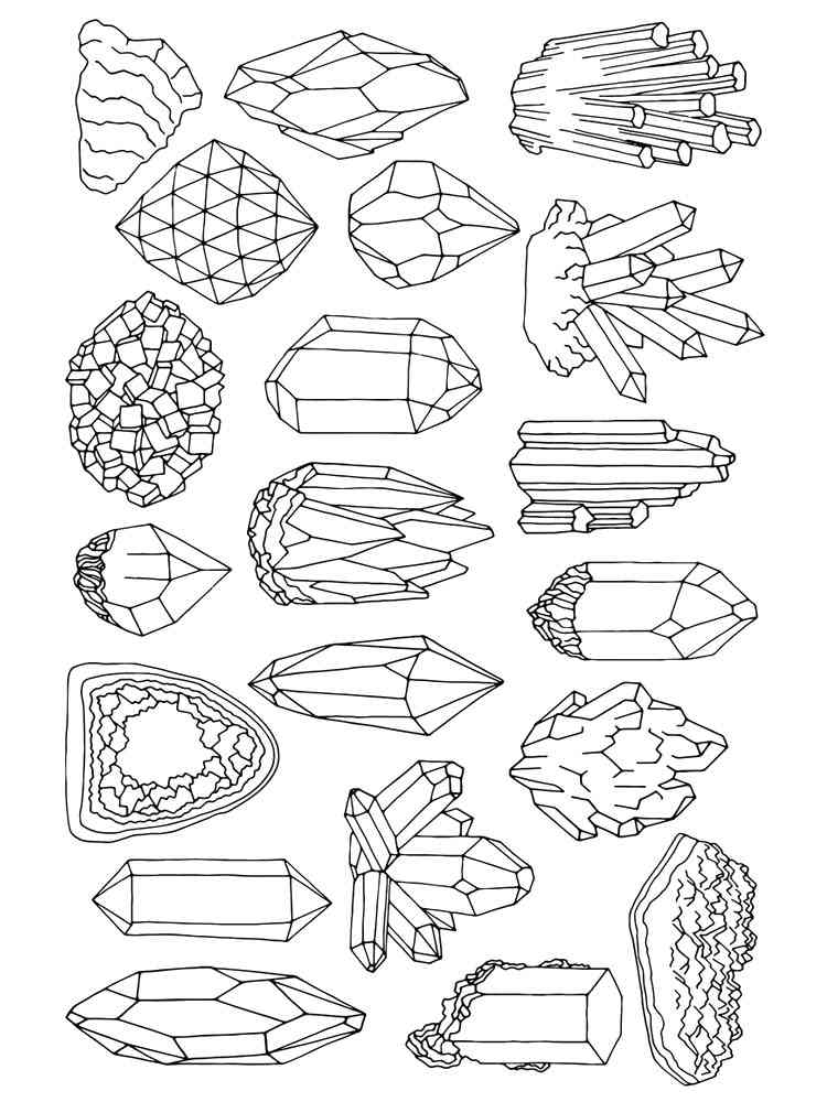 Gemstones coloring pages