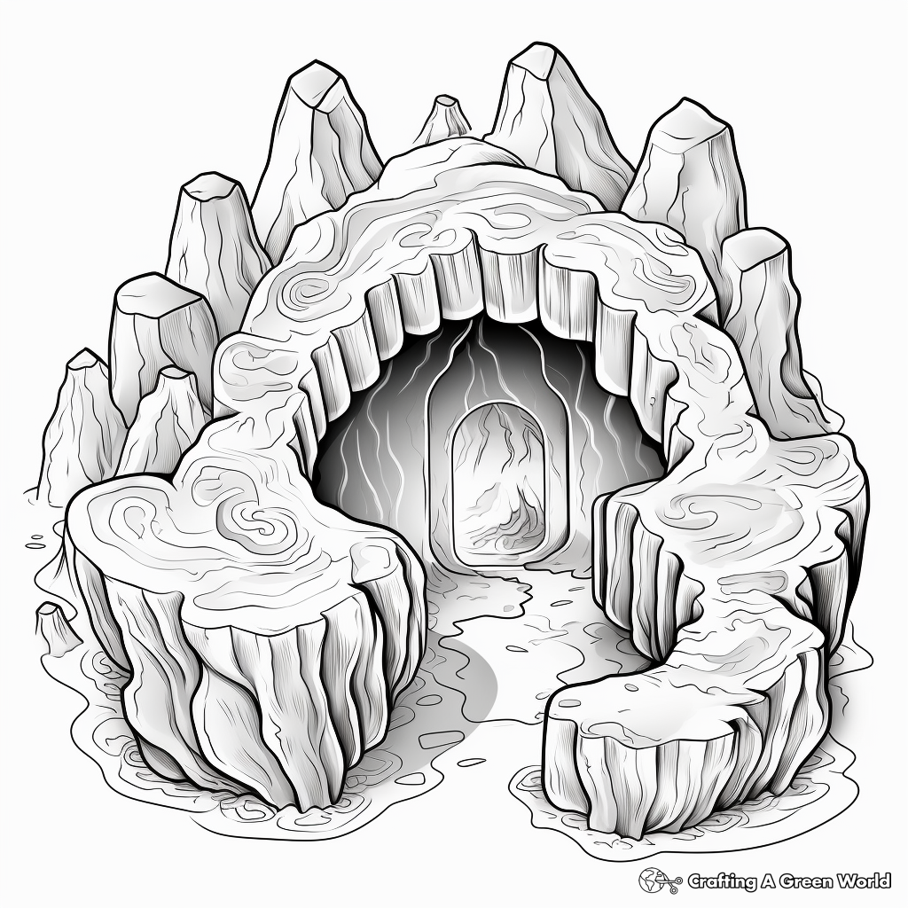 Geode coloring pages