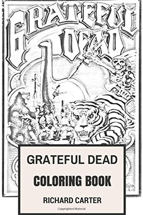 Grateful dead coloring book californian rock band american legends jerry garcia and bob weir inspired adult coloring book price parison on