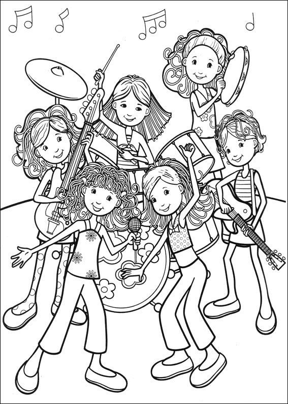 Coloring pages wonderful music band coloring pages