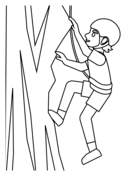 Man climbing emoji coloring page free printable coloring pages