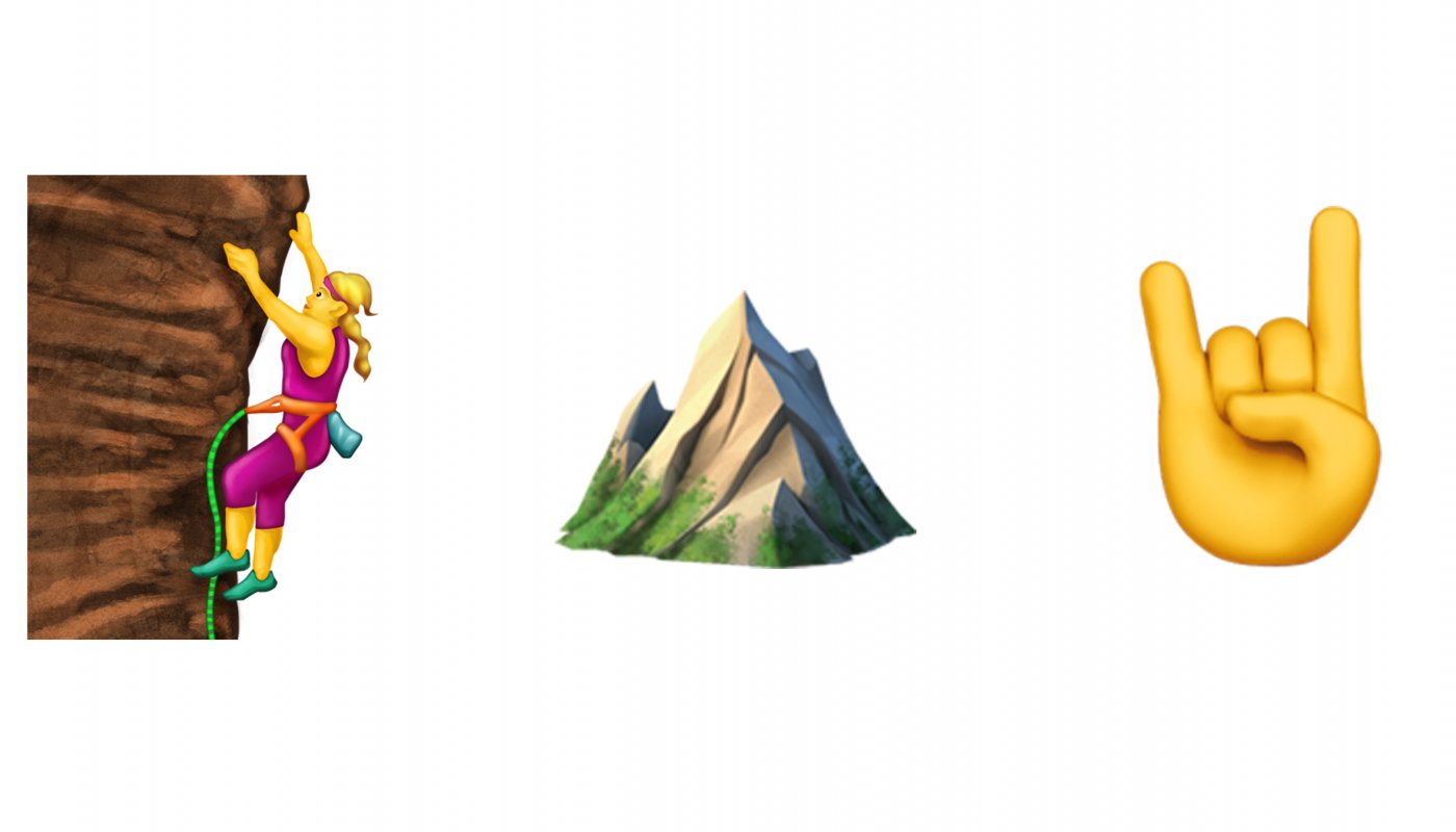 Introducing the first climbing emoji