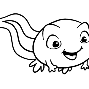 Tadpole coloring pages printable for free download