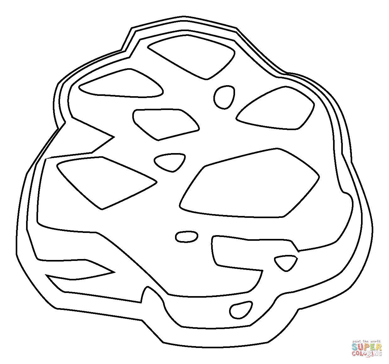 Rock emoji coloring page free printable coloring pages