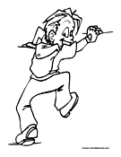 Rock climbing coloring pages