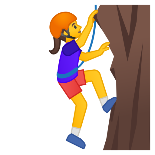 Ð person climbing emoji