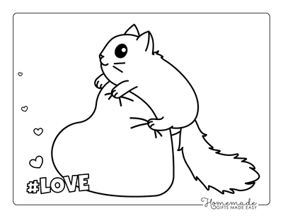 Adorable heart coloring pages for kids adults