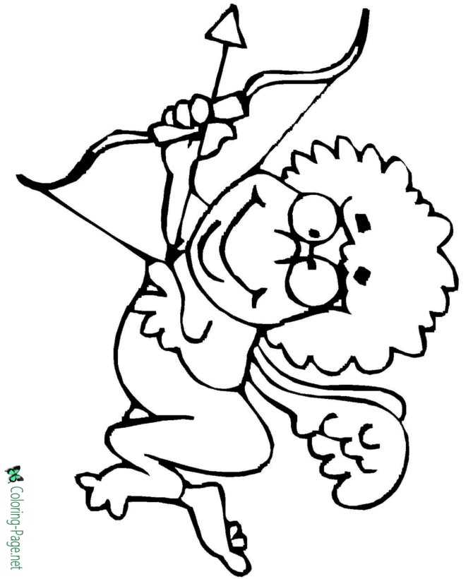 Cupid coloring pages