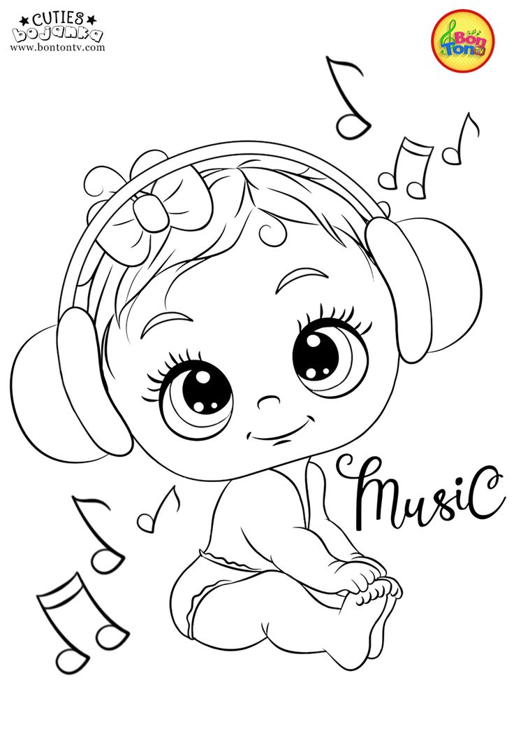 Cuties coloring pages for kids