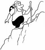 Rock climber coloring page free printable coloring pages