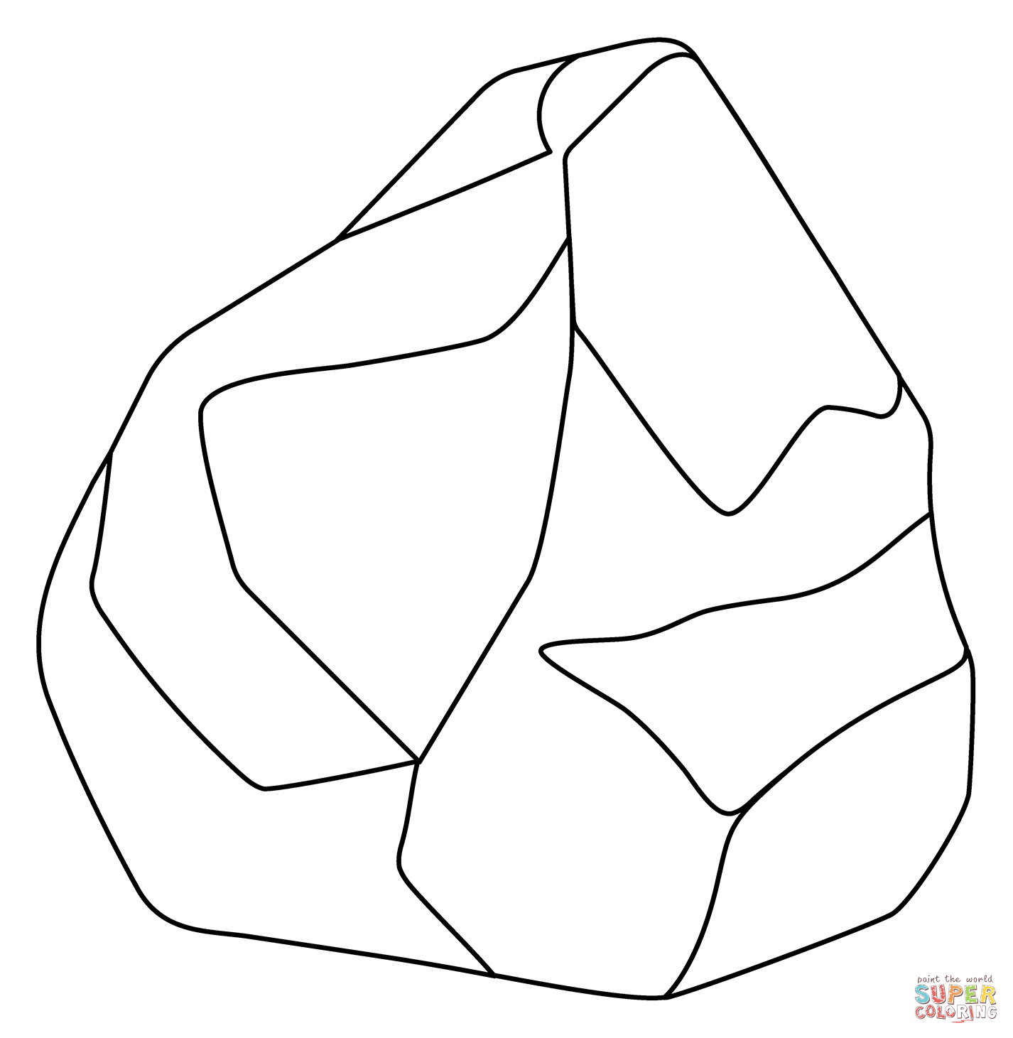 Rock emoji coloring page free printable coloring pages