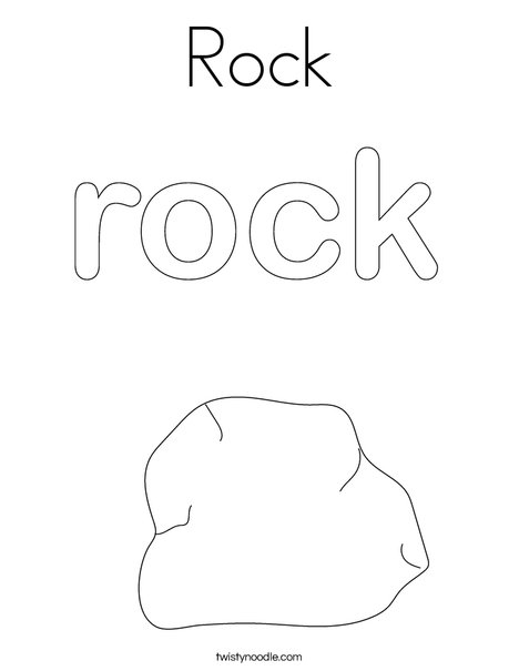 Rock coloring page