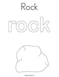 Rock coloring page