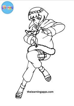 Free hinata hyuga coloring pages printable worksheets for kids mcpo