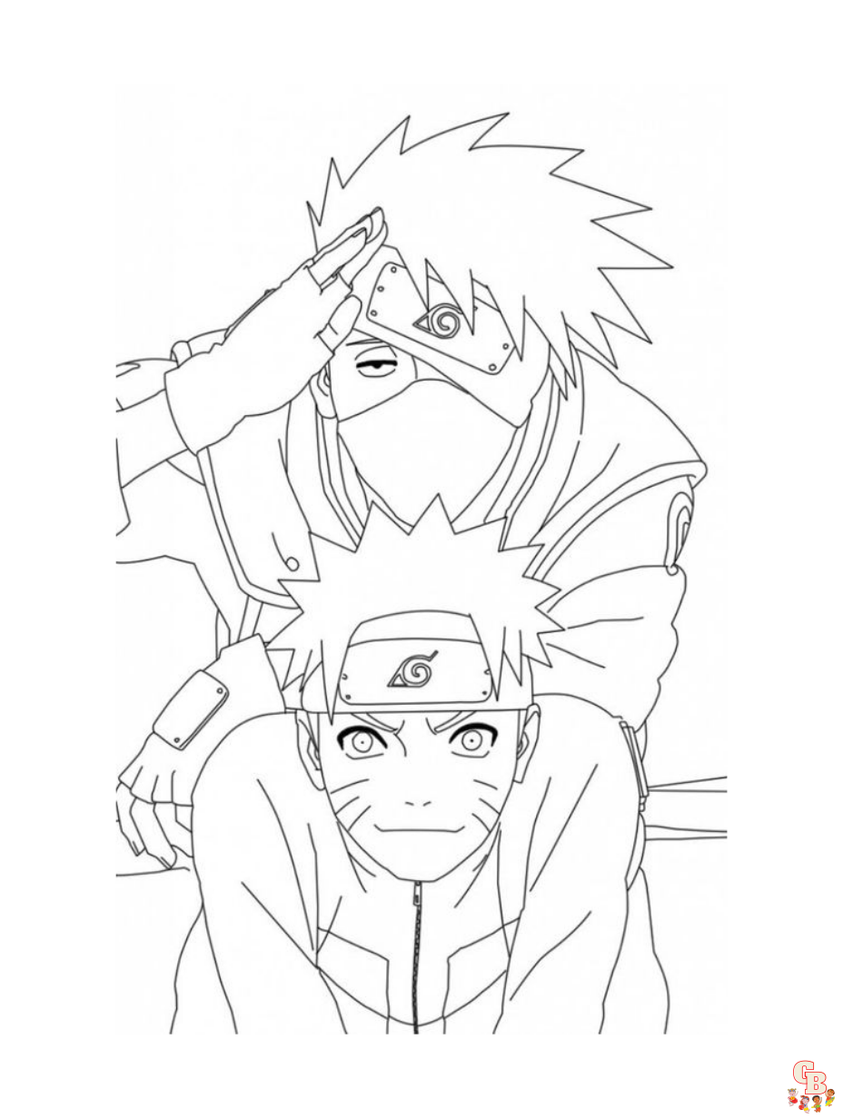 Free naruto coloring pages for kids and adults