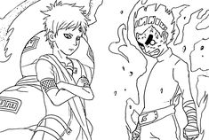 Rock lee coloring pages ideas rock lee ninja battle coloring pages