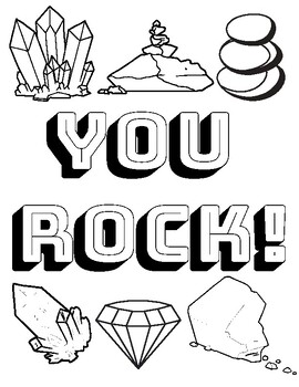 Rocks coloring tpt