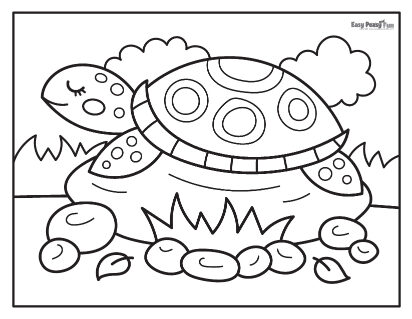 Turtle coloring pages