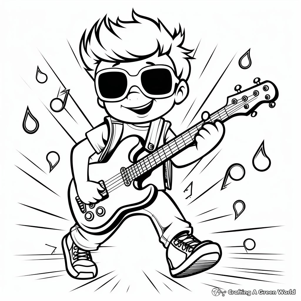 Music coloring pages