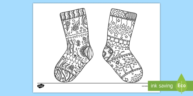 Odd socks mindfulness coloring page teacher