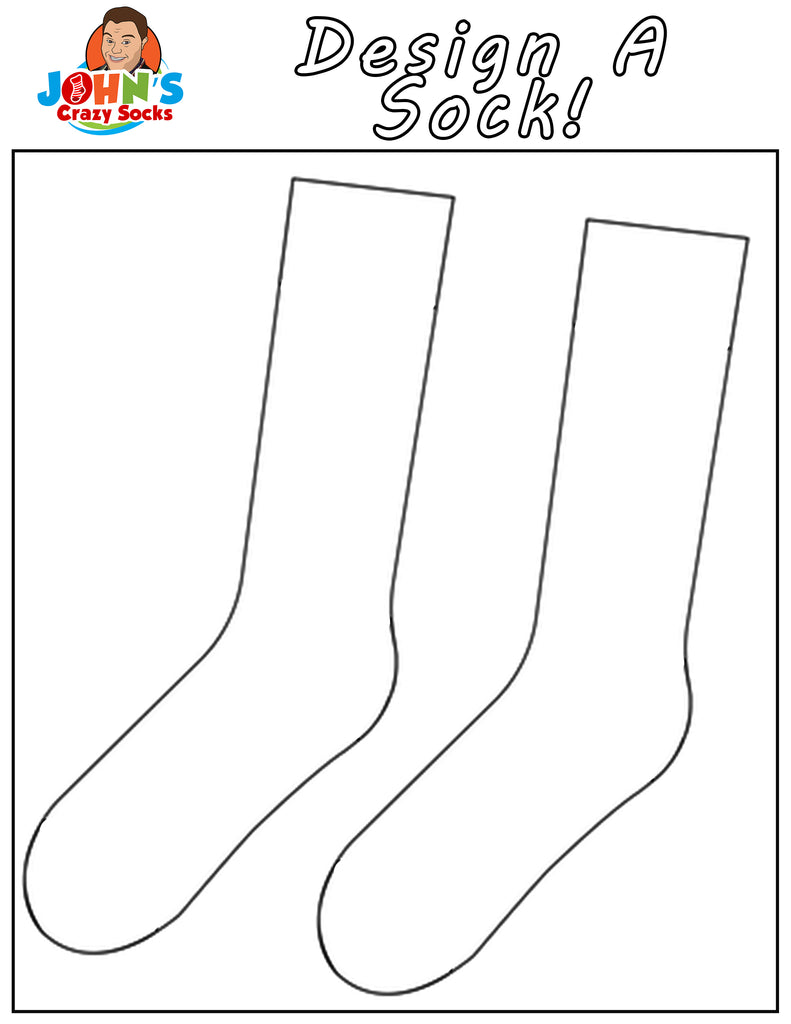 Be a futuresockdesigner with this fun coloring page