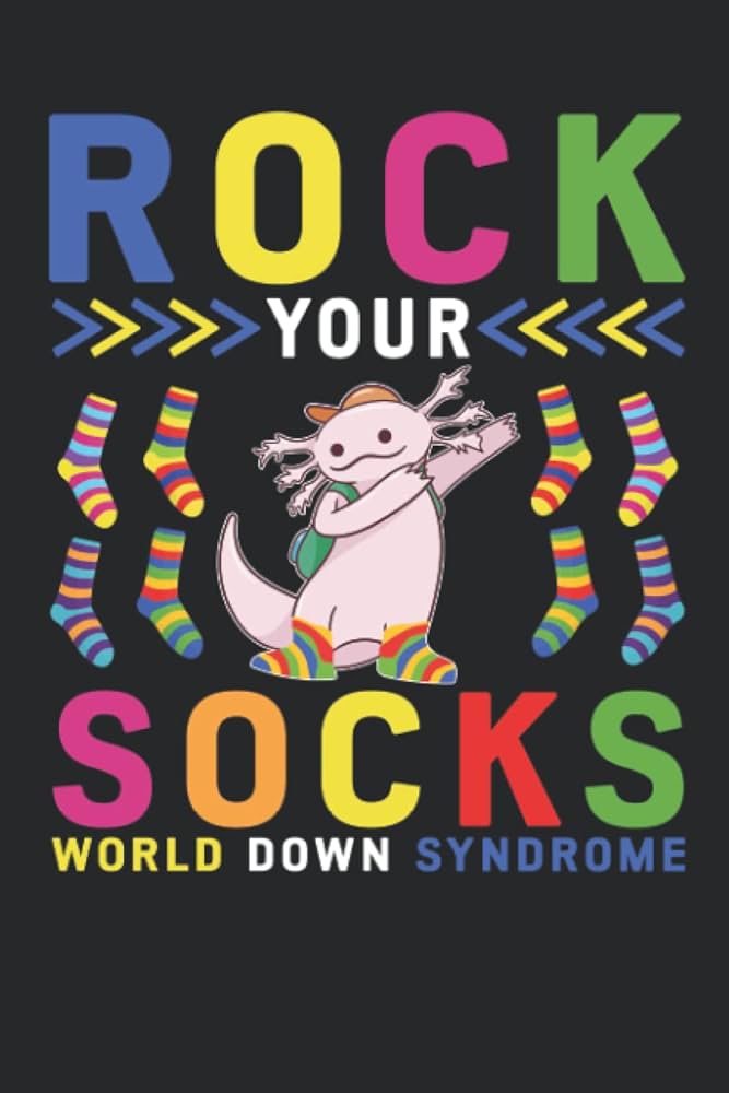 World down syndrome axolotl rock your socks awareness sketchbook pages memorchok books