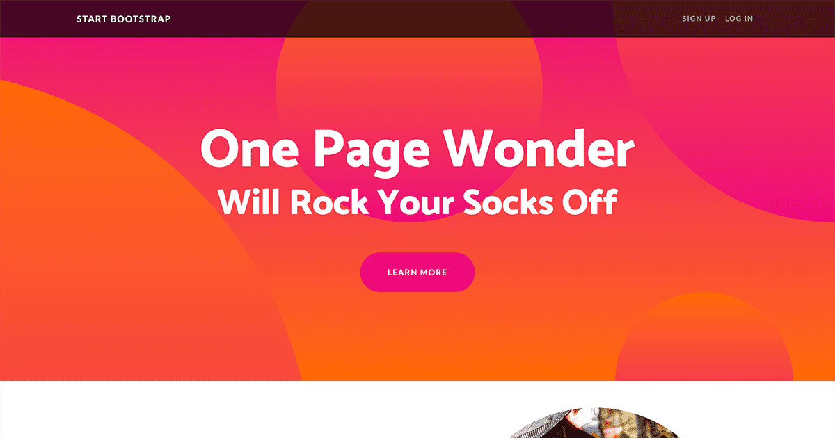 One page wonder