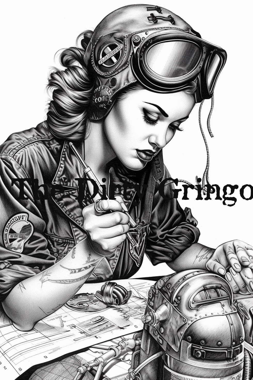 Pinup girls and motorcycles pack coloring pages volume one the dirty gringo