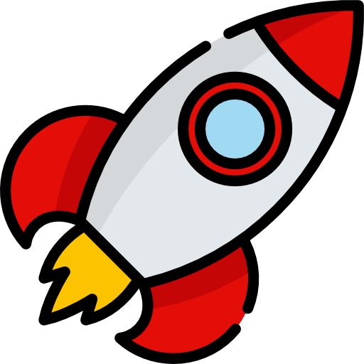 Rocket special lineal color icon